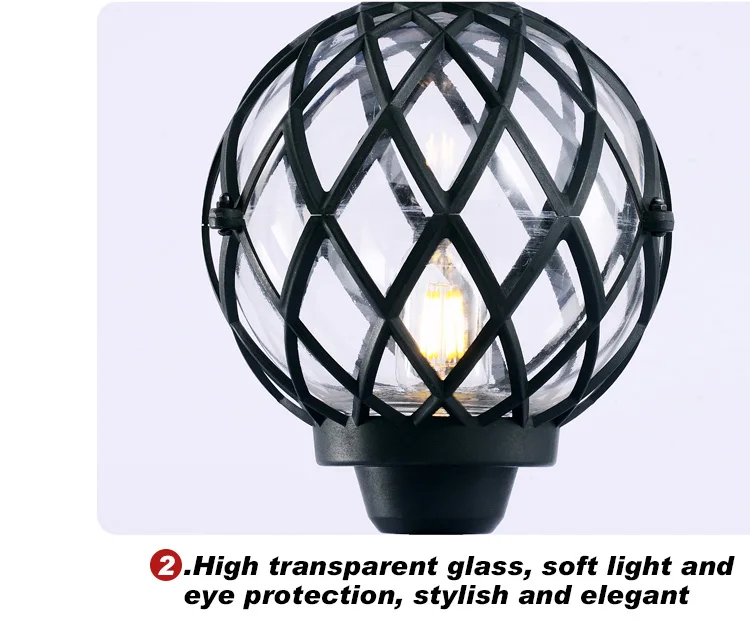 High Quality Gate Garden Lighting Waterproof Energy Saving Pillar Lights For Outdoor