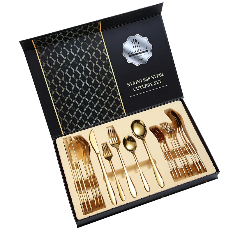 High Quality 304 Stainless Steel 20Pcs Cutlery Set Western Food Steak Pork Chop Gift Set
High Quality 304 Stainless Steel 20Pcs Cutlery Set Western Food Steak Pork Chop Gift Set