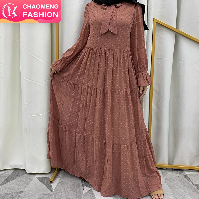6319# High Neckline Ruffle Cuff Gorgeous Tiered Abaya Dress Chiffon Polyester Full lining (except sleeves) Maxi Dresses, Brown,blue,pink,navy,black
6319# High Neckline Ruffle Cuff Gorgeous Tiered Abaya Dress Chiffon Polyester Full lining (except sleeves) Maxi Dresses, Brown,blue,pink,navy,black
