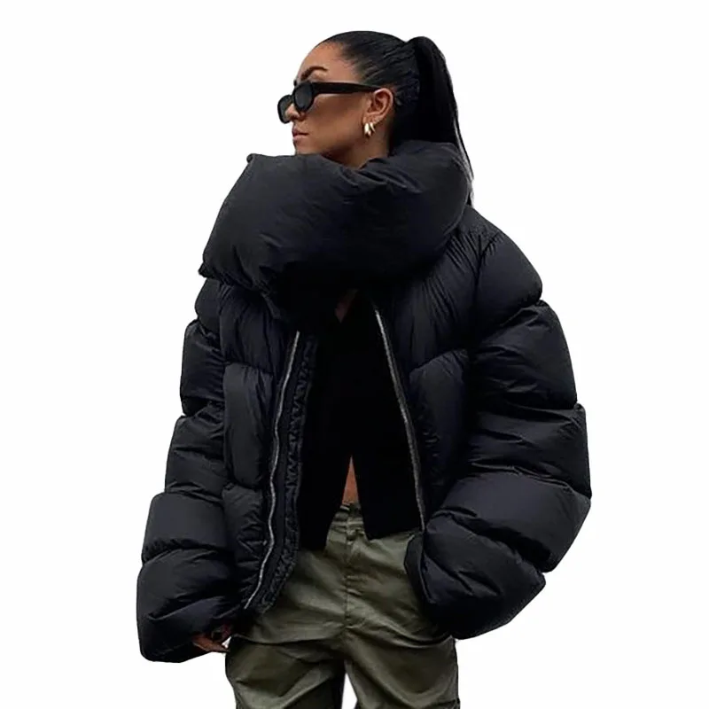 Womens Winter Clothing 2021 Zipper Puffer Coat Fashion Down Jacket For Women Thick Warm Bubble Coat With Bib
Womens Winter Clothing 2021 Zipper Puffer Coat Fashion Down Jacket For Women Thick Warm Bubble Coat With Bib