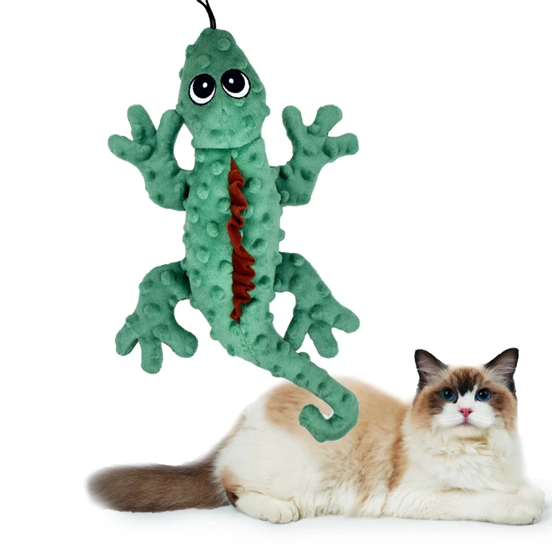 Manunfacture supply custom plush durable lizard shape dog chew toys non-taxi dog toys for small pets, Orange/grey/green
Manunfacture supply custom plush durable lizard shape dog chew toys non-taxi dog toys for small pets, Orange/grey/green