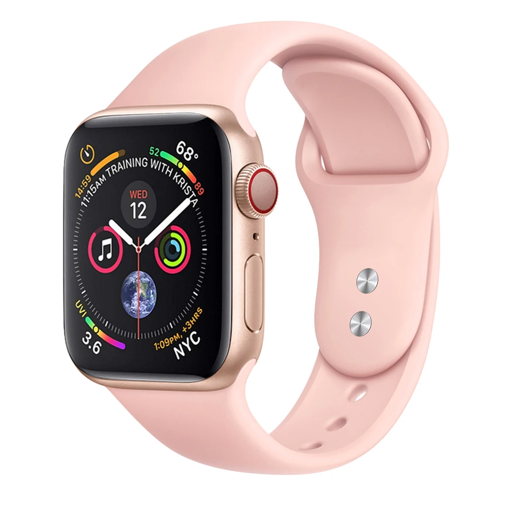 Hot Sale Pure Color Soft Silicone Watch Band Rubber Watch Strap for Apple iWatch Series 1/2/3/4, Optional
Hot Sale Pure Color Soft Silicone Watch Band Rubber Watch Strap for Apple iWatch Series 1/2/3/4, Optional