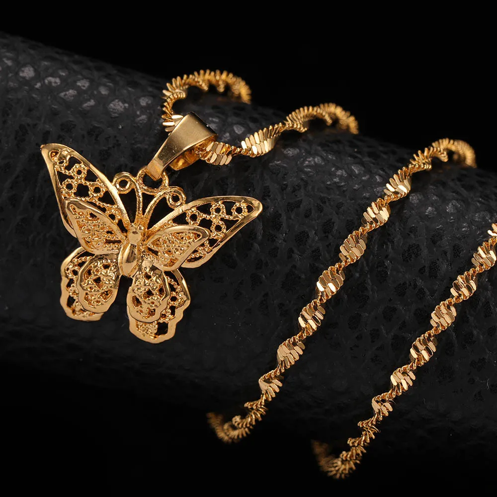 Charming lady double layer Butterfly Pendant Necklace Gold Plated Butterfly Necklace, Gold color
Charming lady double layer Butterfly Pendant Necklace Gold Plated Butterfly Necklace, Gold color