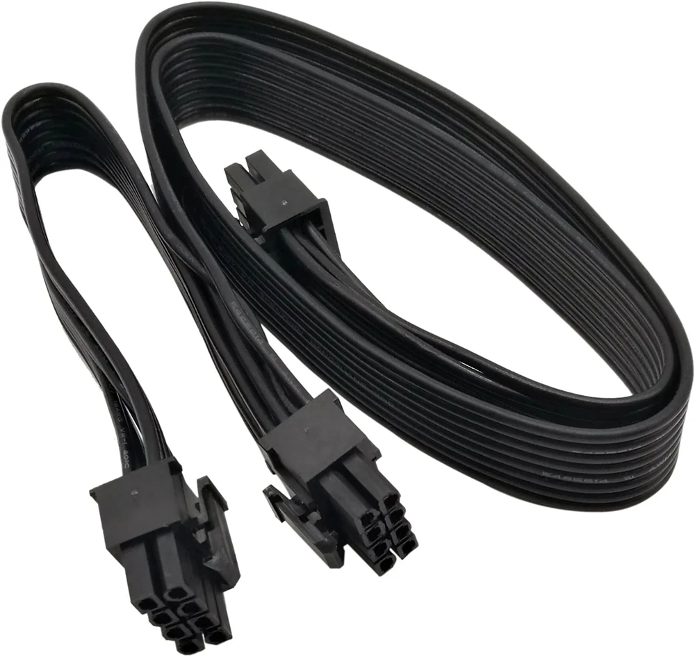 60cm Black 18Awg 8pin supply Molex 8 to dual 8(6+2) pin Graphics Video Card Power Cable
60cm Black 18Awg 8pin supply Molex 8 to dual 8(6+2) pin Graphics Video Card Power Cable