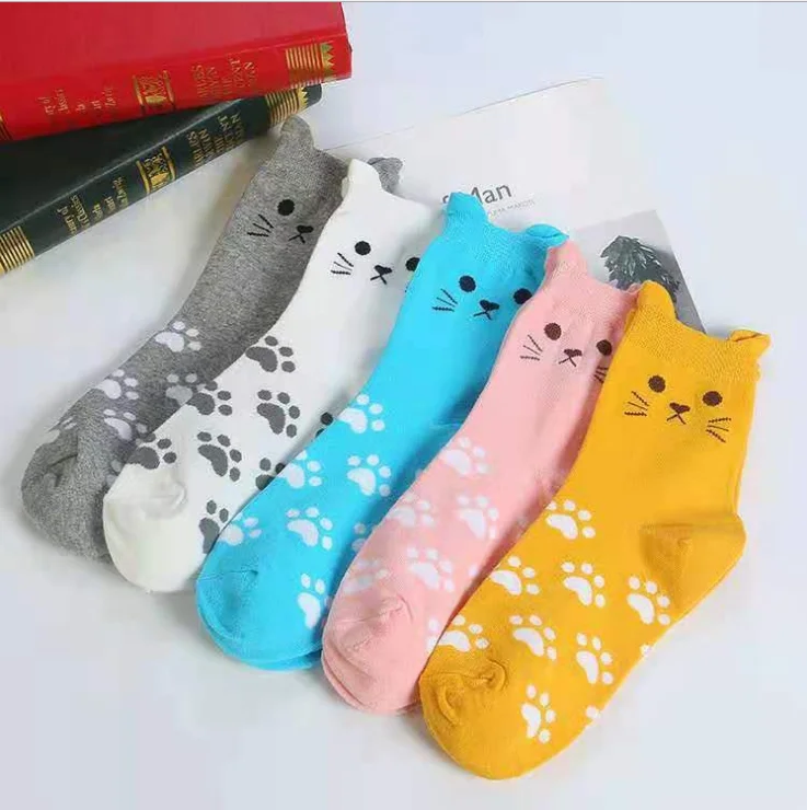 HF Women's socks Amazon in tube cat pattern cotton socks casual striped stockings socks
HF Women's socks Amazon in tube cat pattern cotton socks casual striped stockings socks