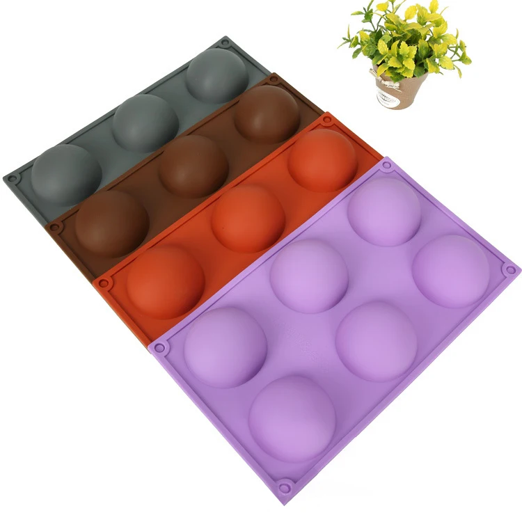 Food Grade Muffin Cups Chocolate Ball 6 Holes Hemisphere Baking Cake Tools Silicone Mold
Food Grade Muffin Cups Chocolate Ball 6 Holes Hemisphere Baking Cake Tools Silicone Mold