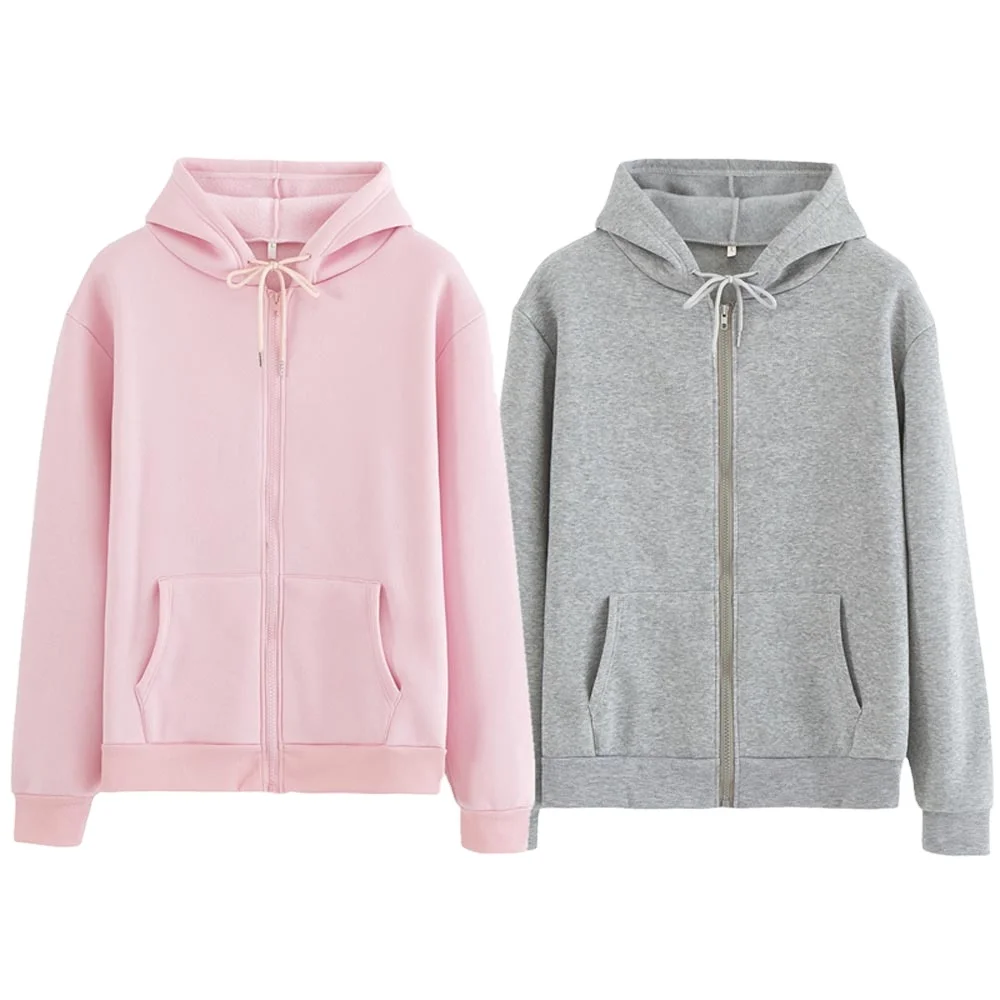 Women Sweatshirt Casual Solid Colors Oversized Full Zip Up Hoodies Jacket 2020 Winter Velvet Thicken Hoodies, Customized color
Women Sweatshirt Casual Solid Colors Oversized Full Zip Up Hoodies Jacket 2020 Winter Velvet Thicken Hoodies, Customized color
