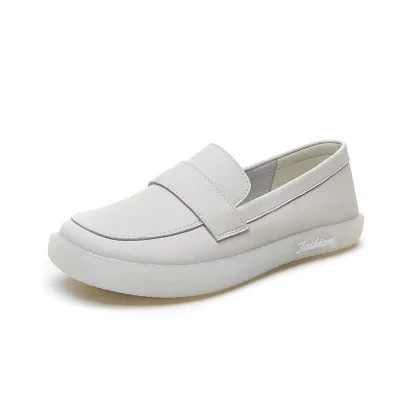 European and American plus-size single shoe women's new leather soft-soled small white nurse maternity shoes, As shown in figure
European and American plus-size single shoe women's new leather soft-soled small white nurse maternity shoes, As shown in figure