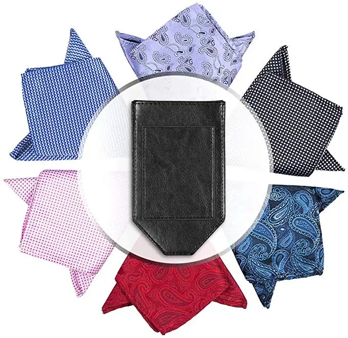 Wholesale Silk Mens Suit Handkerchiefs Fold Pocket Square Holder Set leather Pocket Squares For Wedding Party Men Gift, Black,blue,many colors can choose
Wholesale Silk Mens Suit Handkerchiefs Fold Pocket Square Holder Set leather Pocket Squares For Wedding Party Men Gift, Black,blue,many colors can choose