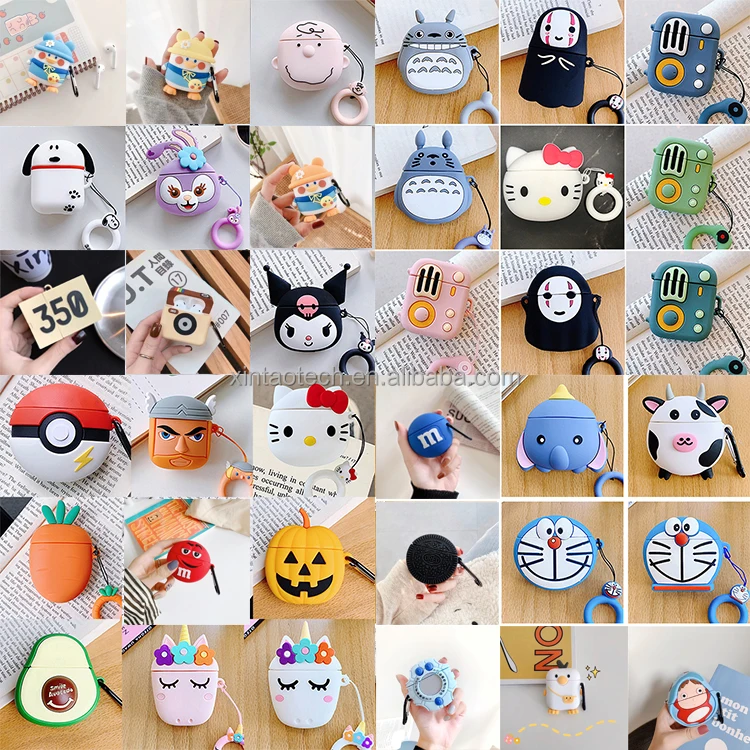 Hot Selling 3D Cartoon Designers Silicone Earphone Protective Cover Case for Airpods 1 2 for Airpods Pro for Air pods 3
Hot Selling 3D Cartoon Designers Silicone Earphone Protective Cover Case for Airpods 1 2 for Airpods Pro for Air pods 3