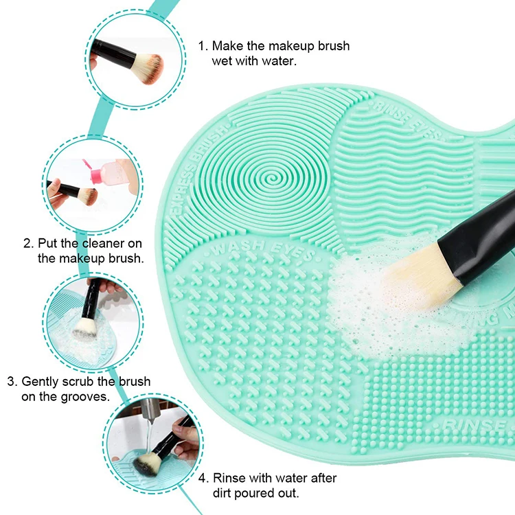 Silicone Makeup Brush Cleaner Scrubber Board Pad Make Up Washing Brush Gel makeup brush cleaner pad, 6 colors
Silicone Makeup Brush Cleaner Scrubber Board Pad Make Up Washing Brush Gel makeup brush cleaner pad, 6 colors
