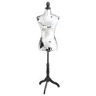 Silvery color adjustable half body dress form mannequin female