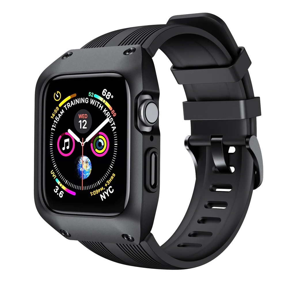 Silicone Watch Band And Watch Case Cover For iWatch Series 5 4 3 2 1 Replacement Bracelet For Apple Watch Strap Case Accessories
Silicone Watch Band And Watch Case Cover For iWatch Series 5 4 3 2 1 Replacement Bracelet For Apple Watch Strap Case Accessories