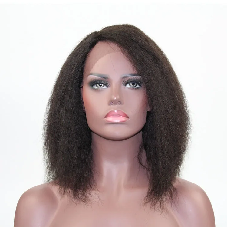 100% Brazilian Human Hair Lace Front Wigs Yaki Straight Human Hair Lace Wig Right Parting for Black Women
100% Brazilian Human Hair Lace Front Wigs Yaki Straight Human Hair Lace Wig Right Parting for Black Women