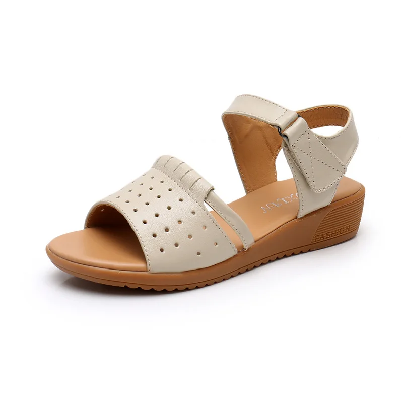 Factory Sale Summer Outer Casual Ladies Fashion Shoes Open Toe Hollow Ankle Strap Breathable Cozy Women Wedge Shoes Sandals
Factory Sale Summer Outer Casual Ladies Fashion Shoes Open Toe Hollow Ankle Strap Breathable Cozy Women Wedge Shoes Sandals