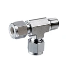 Industrial Stainless Steel NPT Thread Male Run Union Tee Tube Fittings