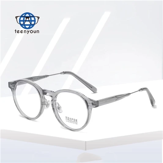 Teenyoun Eyewear High End Acetate Legs Insert Core Glasses Anti Glare Clear Lenses Round Tr90 Blue Light Eyeglasses Frames
Teenyoun Eyewear High End Acetate Legs Insert Core Glasses Anti Glare Clear Lenses Round Tr90 Blue Light Eyeglasses Frames