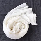 Cotton Wool Scarves Scarf Manufacturers Wholesale Wool Silk Cotton White Scarf For Planting And Dyeing
