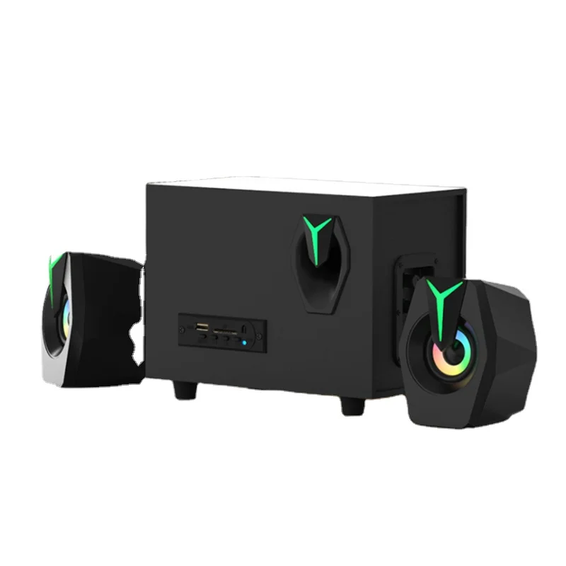 Wooden 2.1 Blue tooth speaker desktop computer overweight bass active RGB light multimedia laptop audio
Wooden 2.1 Blue tooth speaker desktop computer overweight bass active RGB light multimedia laptop audio