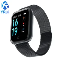 T80 Smart Watch Waterproof Digital Sports Bracelet with Steel and silicone band Black Rose Silver
T80 Smart Watch Waterproof Digital Sports Bracelet with Steel and silicone band Black Rose Silver