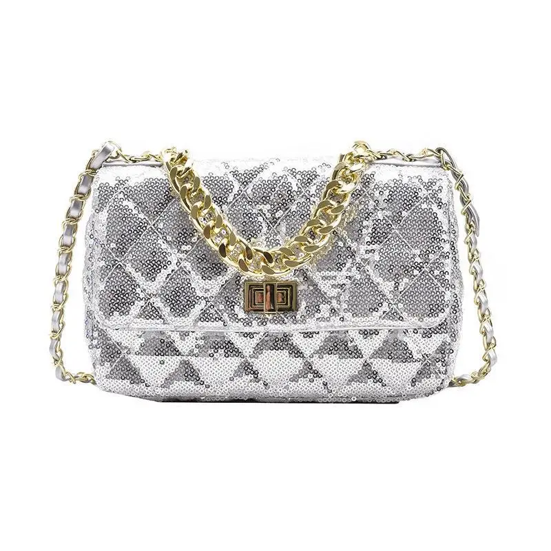 Women's shoulder bag 2021 new spring and summer personalized sequined rhombic chain bag
Women's shoulder bag 2021 new spring and summer personalized sequined rhombic chain bag