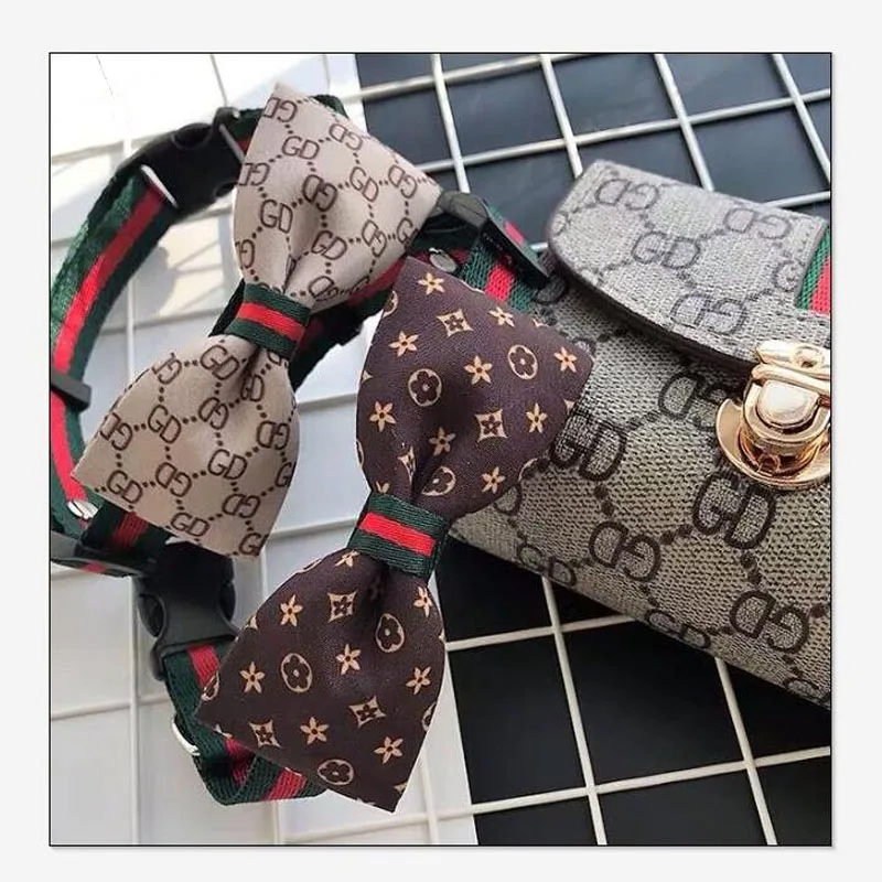 Famous brand high-end classic design luxury bowknot pet cat dog collar with bell, As picture
Famous brand high-end classic design luxury bowknot pet cat dog collar with bell, As picture