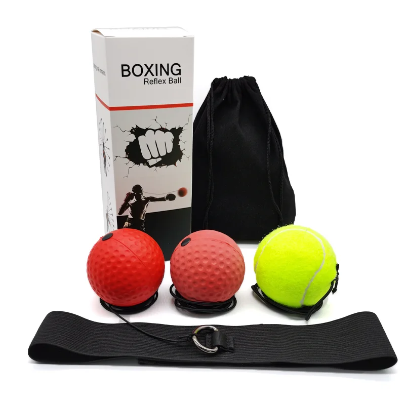 Elastic headband reflex boxing ball set for adult kids indoor fight training speed reactions, Red / yellow
Elastic headband reflex boxing ball set for adult kids indoor fight training speed reactions, Red / yellow