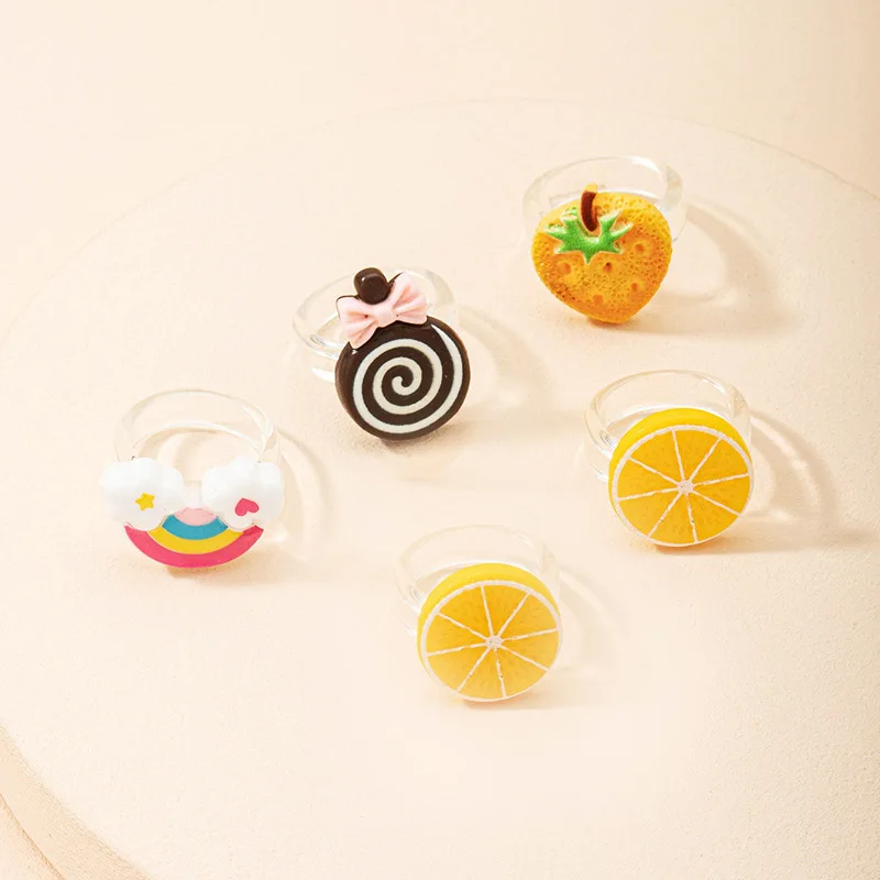 INS Resin Ring Acrylic Jewelry Fruit Strawberry Orange Lollipop Rainbow Korean Vintage Heart Trendy Rings Liking Retro Jewelry
INS Resin Ring Acrylic Jewelry Fruit Strawberry Orange Lollipop Rainbow Korean Vintage Heart Trendy Rings Liking Retro Jewelry