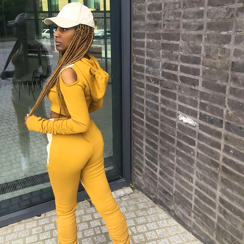 Latest Woman Streetwear Casual Solid Hollow Womens Clothing 2021 Fall Hoodies And Sweat Pants Set Two Piece Fall Outfits, Picture
Latest Woman Streetwear Casual Solid Hollow Womens Clothing 2021 Fall Hoodies And Sweat Pants Set Two Piece Fall Outfits, Picture