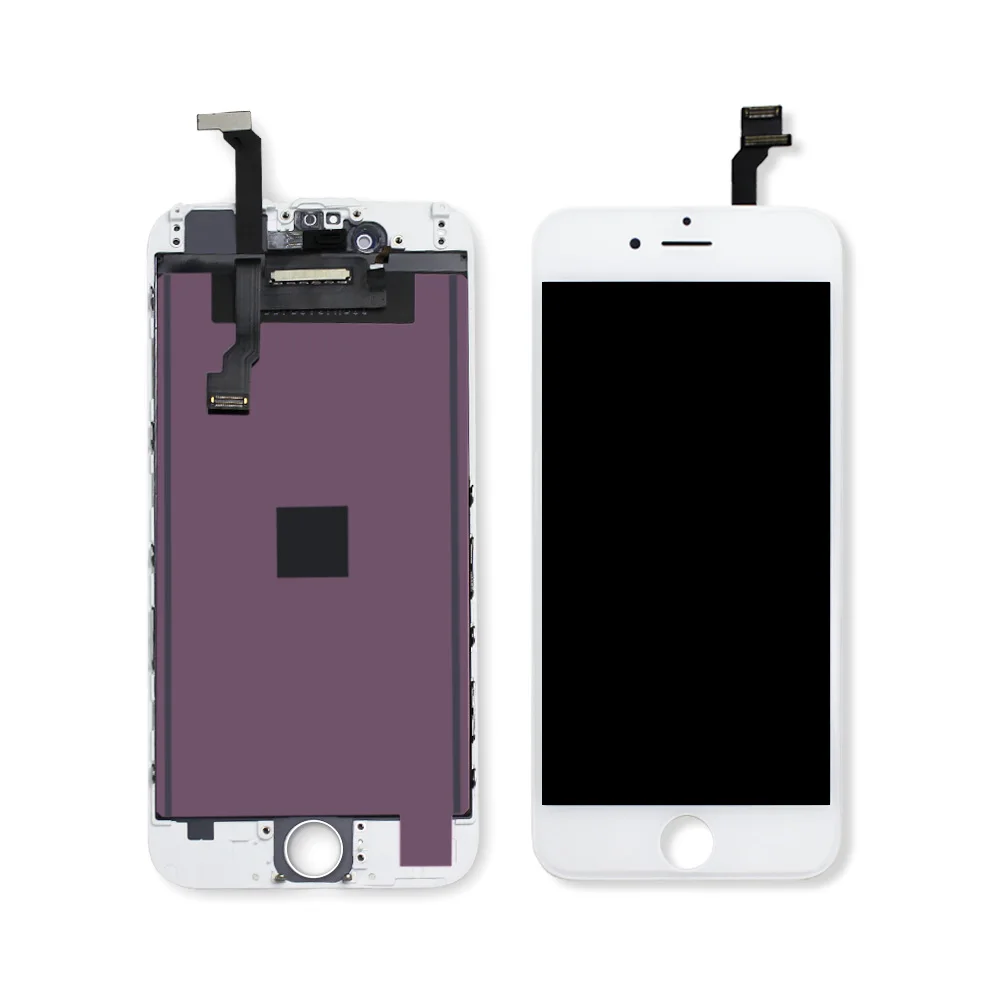Cell phone touch screen lcd screen digitizer display full assembly with button for iphone 6, Black and white
Cell phone touch screen lcd screen digitizer display full assembly with button for iphone 6, Black and white