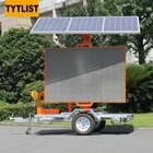outdoor display advertising solar power trailers van screen