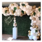 White Gold Confetti Balloon Garland Kit for Parties, Party Wedding Birthday Balloons Decorations