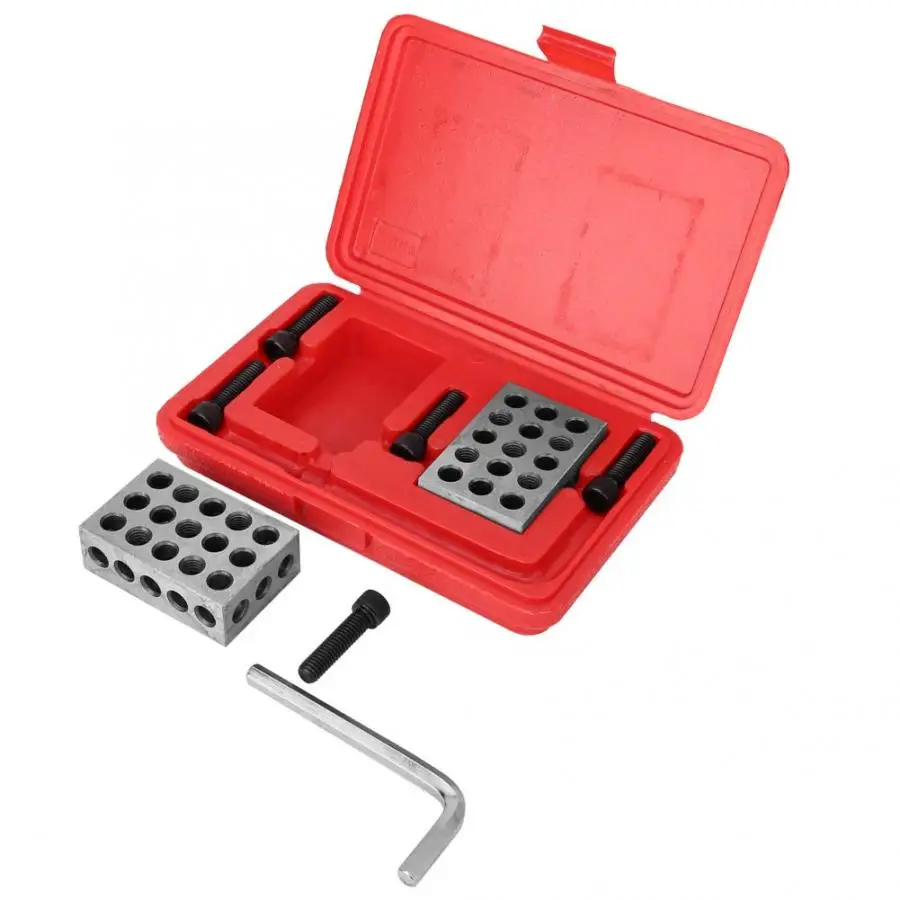 1-2-3 Block Accuracy Gauge Blocks Matched Milling Machinist 23 Holes with Screws Wrench Case
1-2-3 Block Accuracy Gauge Blocks Matched Milling Machinist 23 Holes with Screws Wrench Case