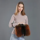 CX-H-08B Real Raccoon Fur Designer Female Fashion Bags Ladies Handbags Hand Bags with Fox Fur