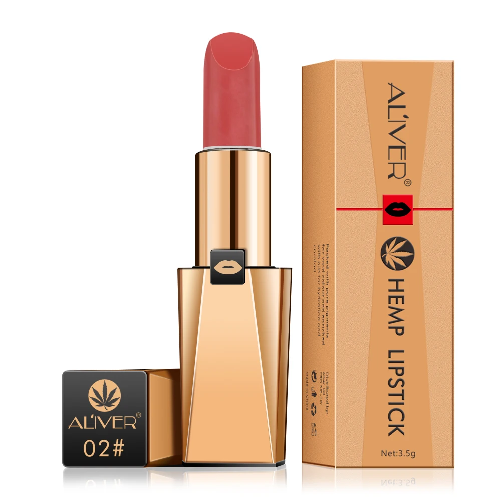 ALIVER Waterproof moisturizing long lasting matte hemp oil lipstick for makeup, 6colors
ALIVER Waterproof moisturizing long lasting matte hemp oil lipstick for makeup, 6colors