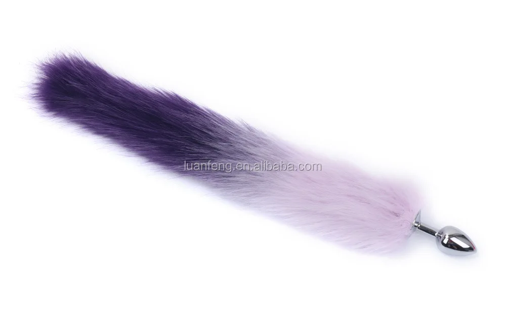 Colorful Fox Tail Butt Plugs Bondage Sex Toys Stainless steel Butt Plug With Tail Adult BDSM Toys Anal Plug False Fox Tail Sex