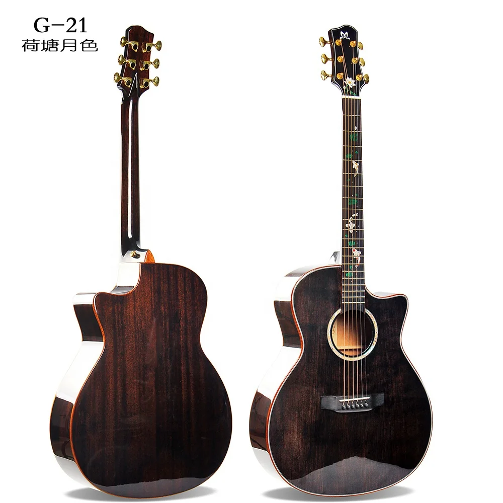 G-21 Wholesale 41 Inch Acoustic Guitar New Designs Type Top Solid Wood High Quality Guitar For Sale
G-21 Wholesale 41 Inch Acoustic Guitar New Designs Type Top Solid Wood High Quality Guitar For Sale