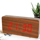 DESKTOP DIGITAL ALARM CLOCK WOODEN ALARM DIGITAL DISPLAY CLOCK Large LED Clock