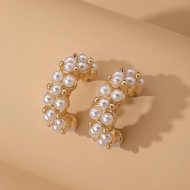 New Fashion Personality Geometric Gold Plated Earrings Simple Hoop Baroque Pearl Drop Earrings
New Fashion Personality Geometric Gold Plated Earrings Simple Hoop Baroque Pearl Drop Earrings