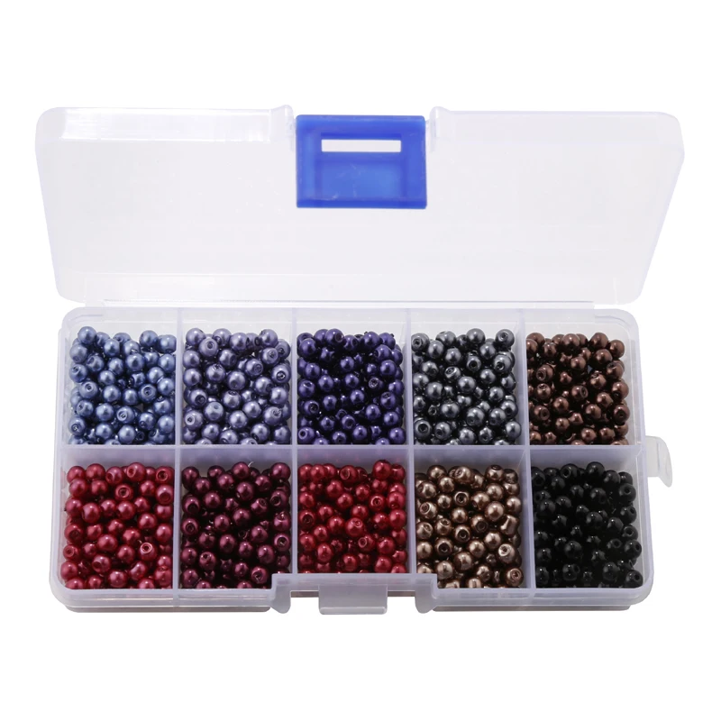 1000pcs ten color 4mm6mm glass pearl paint beads round beads loose beads boxed set Diy jewelry
1000pcs ten color 4mm6mm glass pearl paint beads round beads loose beads boxed set Diy jewelry