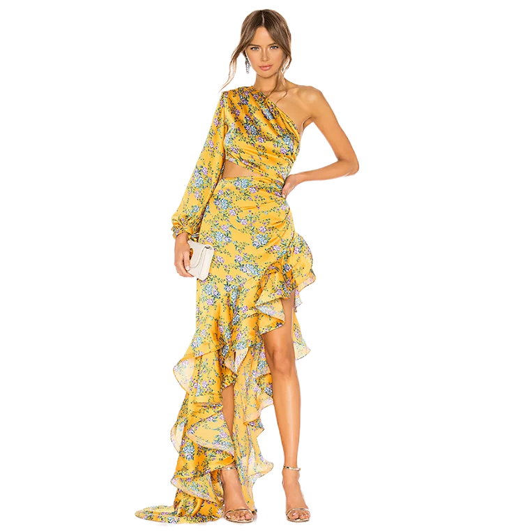 Womens Summer Fashion Clothing One-Sleeve High-Low Ruffle Hem Sexy Floral Set One Pieces Custom Print Dress
Womens Summer Fashion Clothing One-Sleeve High-Low Ruffle Hem Sexy Floral Set One Pieces Custom Print Dress