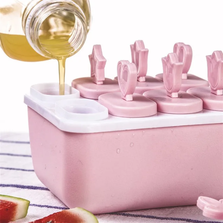 Plastic Star-shaped Love Heart-shaped Home Made Ice Cube Silicone Tray Fashion Mini Popsicle Mold With Lid Stick
Plastic Star-shaped Love Heart-shaped Home Made Ice Cube Silicone Tray Fashion Mini Popsicle Mold With Lid Stick
