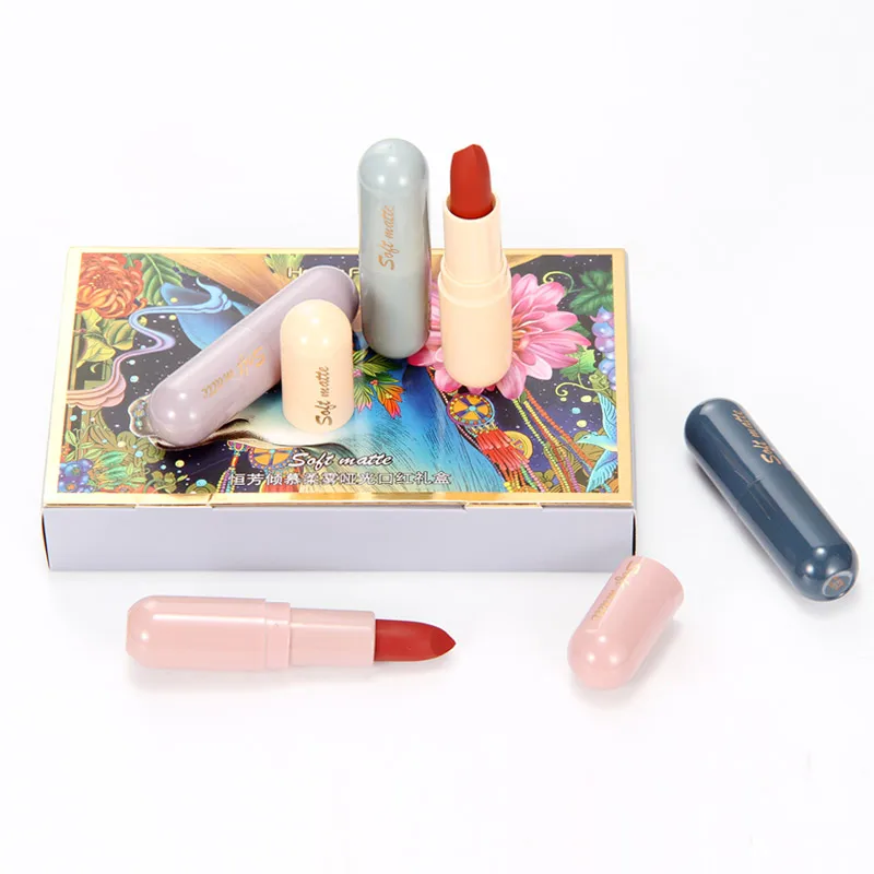 Soft Matte 5 color Gift-Set Cosmetics Matte Lipstick Makeup lipstick set private label
Soft Matte 5 color Gift-Set Cosmetics Matte Lipstick Makeup lipstick set private label