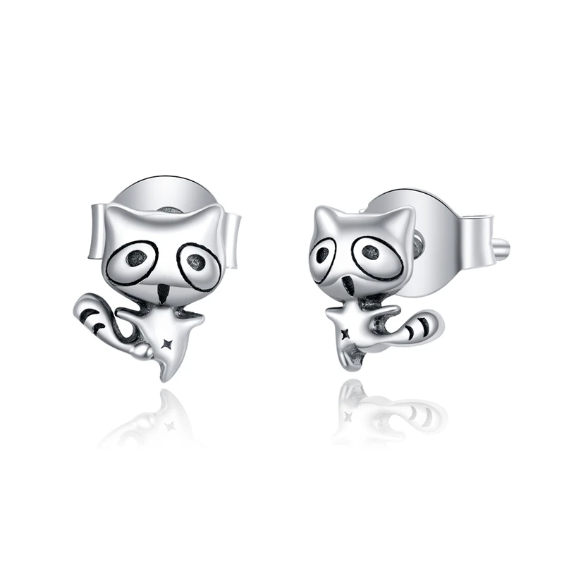 Simple Fashionable Genuine Accessories Women Jewelry 925 Sterling Silver Mocking Animal Raccoon Earrings
Simple Fashionable Genuine Accessories Women Jewelry 925 Sterling Silver Mocking Animal Raccoon Earrings
