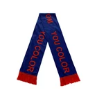 Polyester Fleece custom logo European World Cup football soccer style club team promotion sports fan scarf