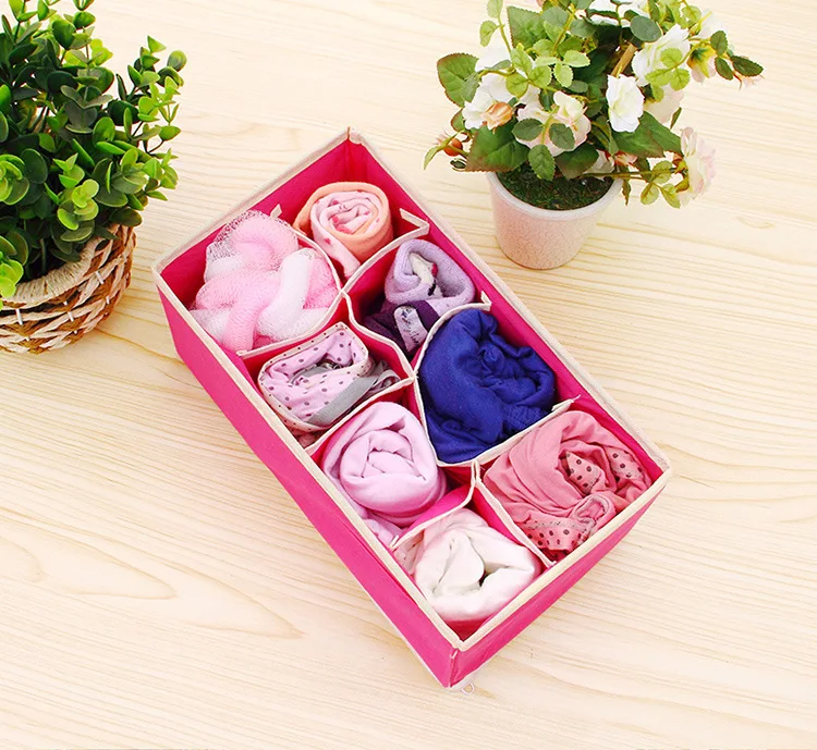 underwear storage box Bra and socks storage and sorting box 8 compartments, Creamy-white
underwear storage box Bra and socks storage and sorting box 8 compartments, Creamy-white