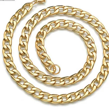 Fashion Hip Hop Jewelry Wholesale Stainless Steel Necklace Men Women 18K Gold Plated Chain Necklace, Gold,silver
Fashion Hip Hop Jewelry Wholesale Stainless Steel Necklace Men Women 18K Gold Plated Chain Necklace, Gold,silver