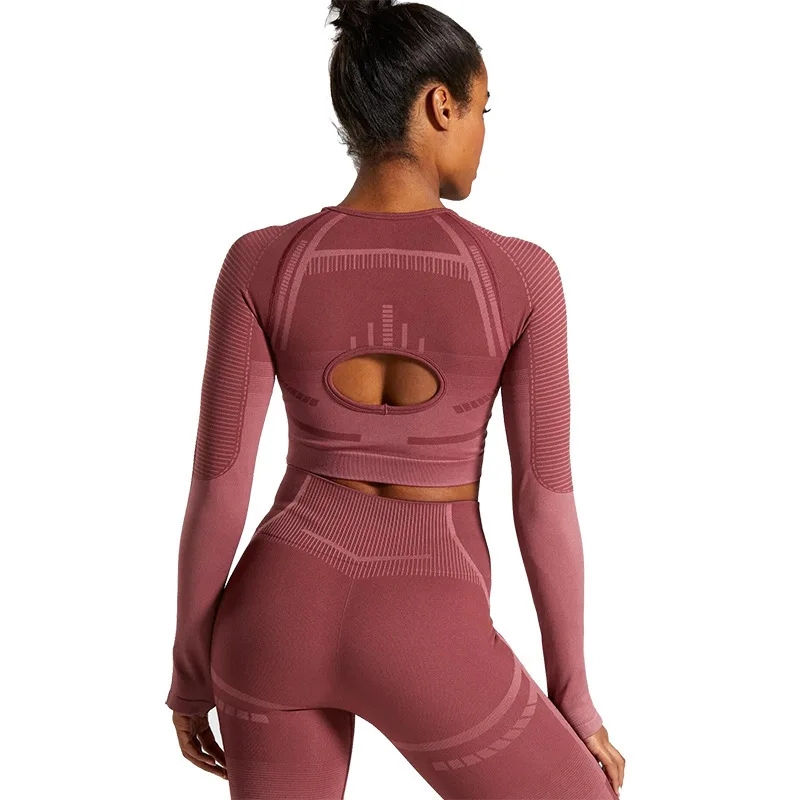 Womens Activewear Long Sleeve Yoga Shirts For Women Sportswear Yoga Wear Work Out Apparel Woman
Womens Activewear Long Sleeve Yoga Shirts For Women Sportswear Yoga Wear Work Out Apparel Woman