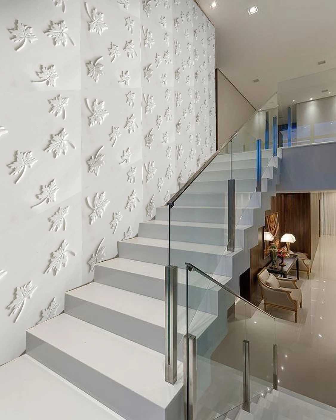 Modern wall art decor interior home decoration pvc wall panel