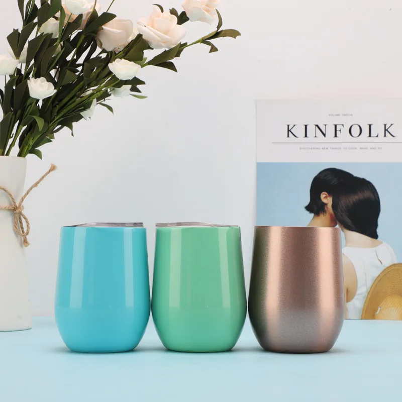Wholesale 12oz Wine Tumbler Egg Shape Beer Mug Stainless Steel Tumbler With Handle, Customized color
Wholesale 12oz Wine Tumbler Egg Shape Beer Mug Stainless Steel Tumbler With Handle, Customized color